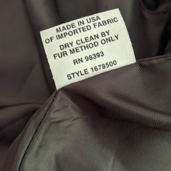 Vintage Faux Mink Brown Coat S - Picture 9 of 12